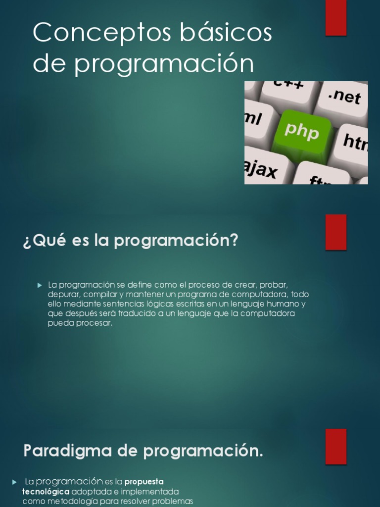 Introducción a la Programación y Conceptos Clave | PDF | Lenguaje de ...
