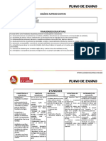 Plano de Ensino Anual 8 Ano em Produção