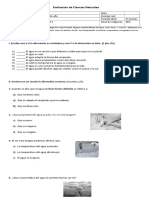 eVALUACION AGUA 2° C