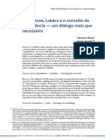 ALVES, Giovani ARAÚJO, Renan. Thompson, Lukács e o Conceito de Experiência - Um Diálogo Mais Que Necessário PDF