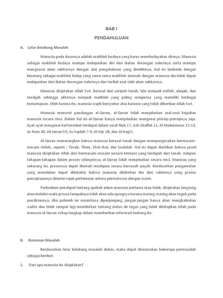 Asal Usul Manusia Pdf