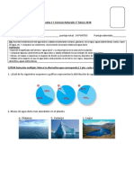 Prueba 1 Ciencias Naturales 5 Basico 2018