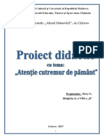 Proiect Atentie Cutremur