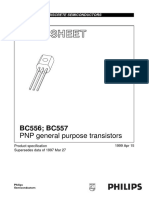 Datasheet bc557 PDF