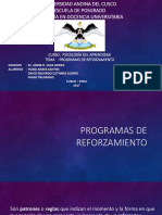 Programas Básicos de Reforzamiento