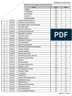 COMEDK UGET PCM Rank List PDF