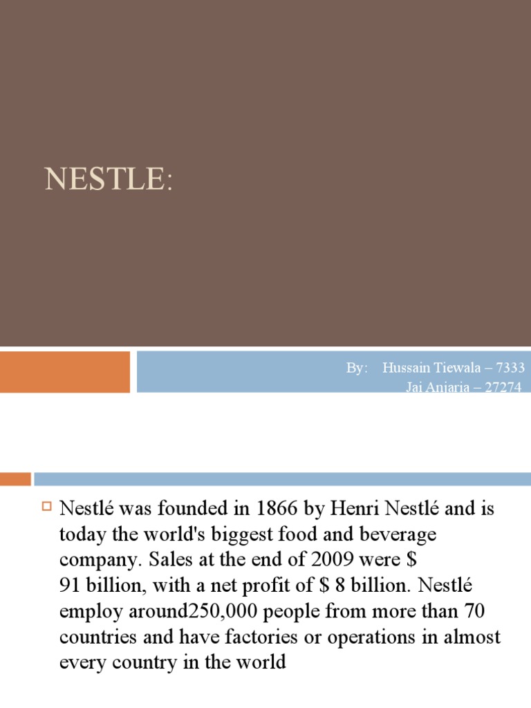 Distribution Management Nestle
