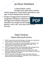 Konsep Dasar Dan Pemanfaatan Database