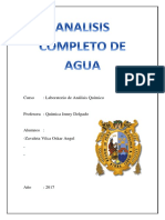 Analisis Completo Del Agua. 1