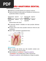 Resumão Anatomia Dental