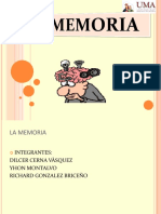 LA MEMORIA Psicología Exposición