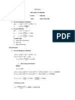 Tugas 1 Metode Numerik Nama: Melki NIM: 2015-7011-038 1. Newton-Raphson Methode