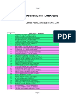 Lista de Postulantes Que Pasan A La Fase de Entrevista