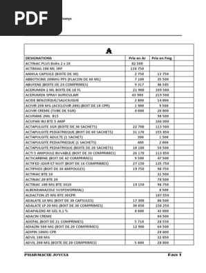 Pharmacie Vita Pdf
