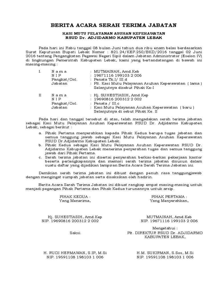 Berita Acara Serah Terima Jabatandocx