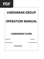 Vardhman Projects Operation Manual