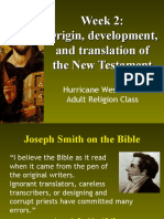 LDS New Testament Slideshow 02: Origin and Translation of The New Testament