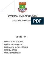 Evaluasi PMT 2016 (Sementara)