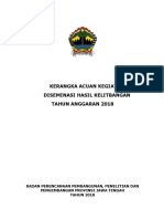 KAK Diseminasi HSL Kelitbangan 2018