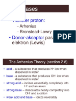 Acids, Bases: - Transfer Proton