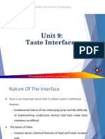 Unit 9: Taste Interfaces: TMT4053 Multimodal Interaction Technology