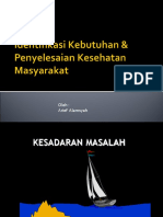 Identifikasi Kebutuhan & Penyelesaian Kesehatan Masyarakat