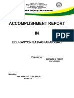 Accomplishment Report in ESP