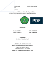 Tutorial Hidrosefalus post VP Shunt + Pneumonia + Sepsis + Meningitis Bakterial + CP + Global Dev Delayed Zuniva & Gazali