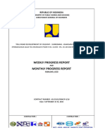 Weekly Progress Report Monthly Progress Report: Republic of Indonesia