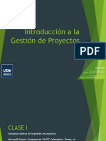 Gestión de Proyectos - Clase I