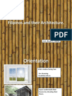 Filipinos and Their Architecture
