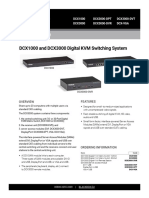 DCX1000 and DCX3000 Digital KVM Switching System: Product Data Sheet