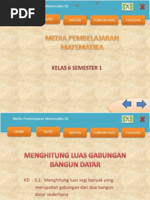 Powerpoint Menghitung Luas Gabungan Bangun Datar Untuk Media