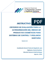 Ie-C.2.2-Cos-01-Instructivos-Criterios de Evaluación para La Categorización Del Riesgo de Productos Cosméticos - 1 PDF