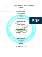 Tarea III de Matematicas