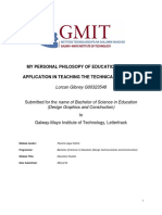 My Personal Philosopy of Education and Its Application in Teaching The Technical Subjects