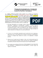 Acuerdo de Responsabilidad de Seguridad de La InformaciónU SUARIOS Financieros y Tecnológicos