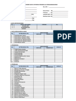 Quesioner Data Pekerjaan & Pengangguran