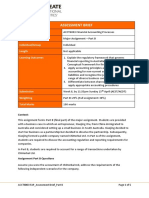 ACCT6003 FAP Assessment Brief Part B