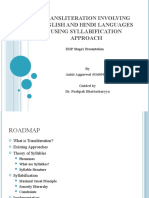 Transliteration Involving English and Hindi Languages Using Syllabification Approach