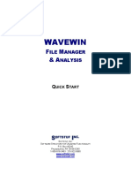 Wavewin File Manager & Analysis Quick Start