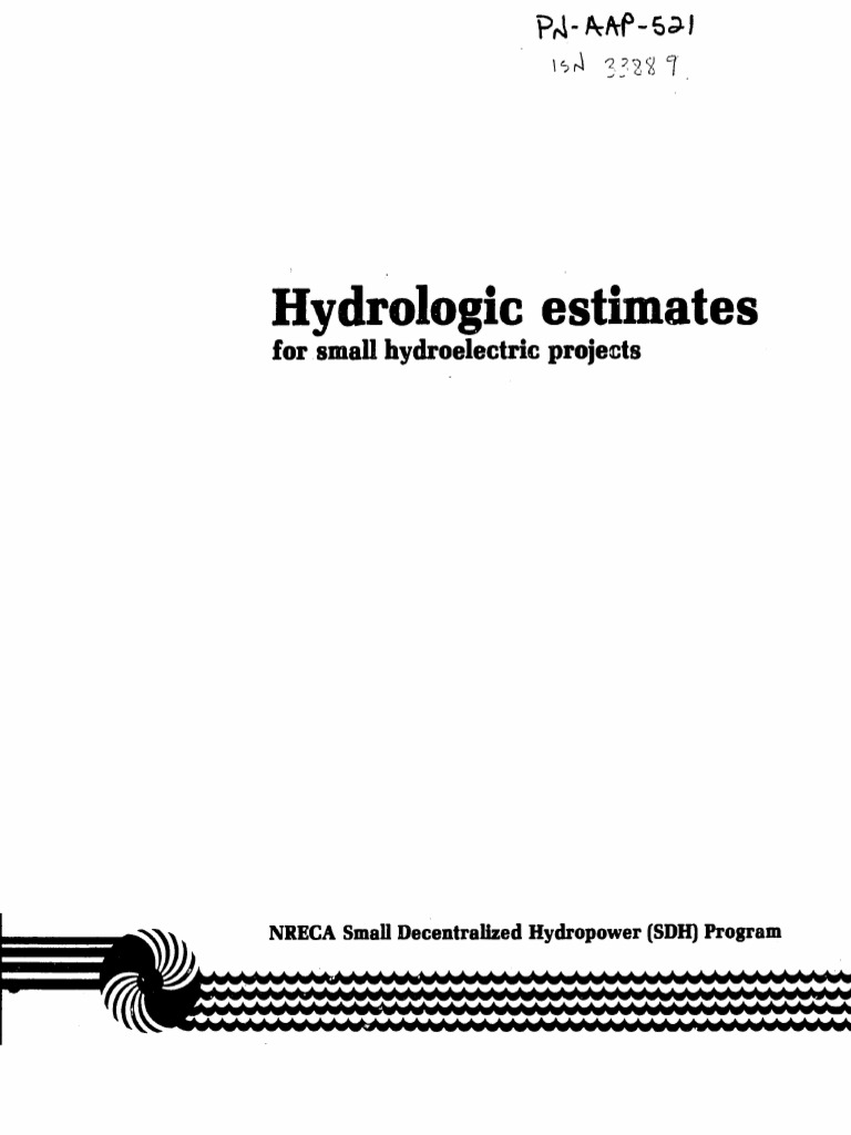Hydrologic Estimates for Small Hydropower | PDF | Flood | Hydrology