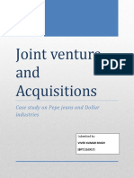 Joint Venture and Acquisitions