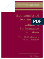 Peter Ove Christensen, Gerald Feltham-Economics of Accounting - Performance Evaluation - 2 (Springer Series in Accounting Scholarship) - Springer US (2005)