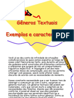 Gêneros Textuais - Revisão