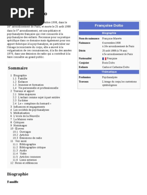 Francoise Dolto Psychologie Et Sciences Cognitives Sciences Philosophiques