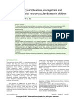 ARTIGO WORD Complicações Respiratórias, Manejo e Tratamentos Para Doenças Neuromusculares Em Crianças.