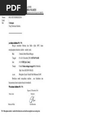 830 Koleksi Contoh Undangan Rapat Ansor Gratis