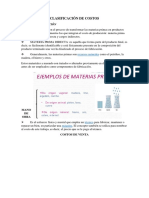 Clasificación de Costos