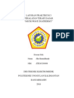 Laporan Praktikum 3 Peralatan Terapi Dasar "Microwave Diathermy"